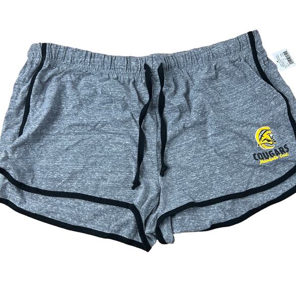 Women's Mankato East Cougars Gray Graphic Athletic Shorts - Size XL - NWT - Picture 1 of 6